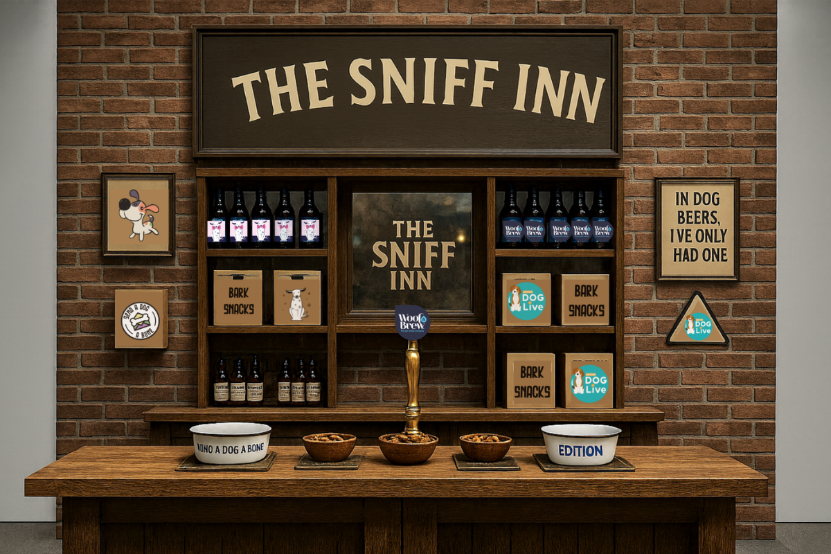 The Sniff Inn. A pub for DOGS!!